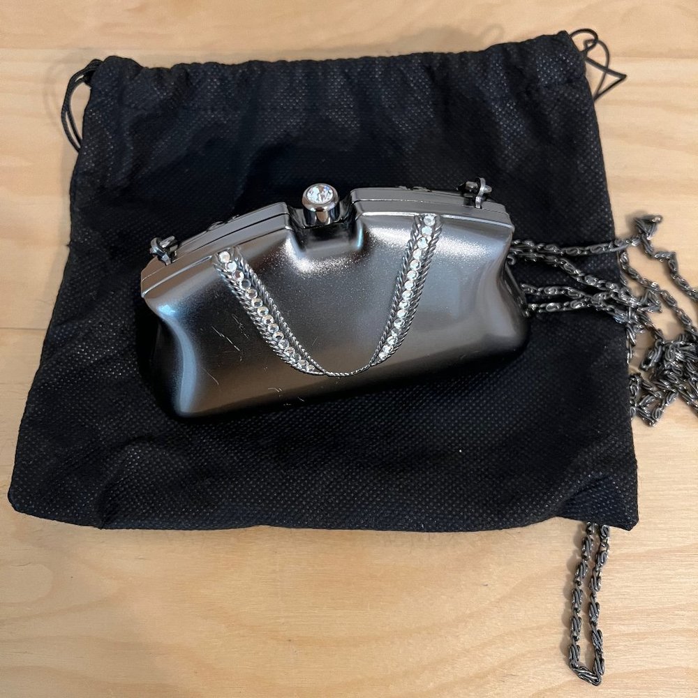 Shell purse in Pewter